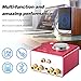 Nobsound Tone 100W (50Wx2) Multifunctional Bluetooth Hi-Fi Power Audio Amp, Wireless Headphone Amplifier, Sound Level, USB, AUX, RCA, Home Stereo Speaker System (Red)thumb 4