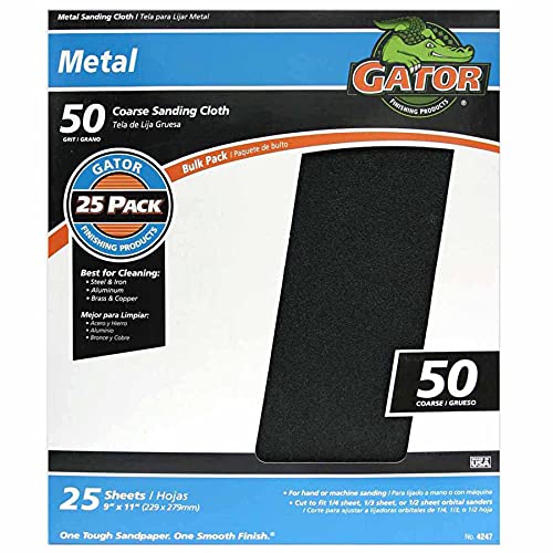 Gator Blade 9 In. W x 11 In. L 50 Grit Emery Cloth (25-pack) - 1 Each