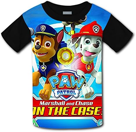JIFEIMAOY Boys Girls 3D Printed Short Sleeve Youth T-Shirts Paw-Patrol M