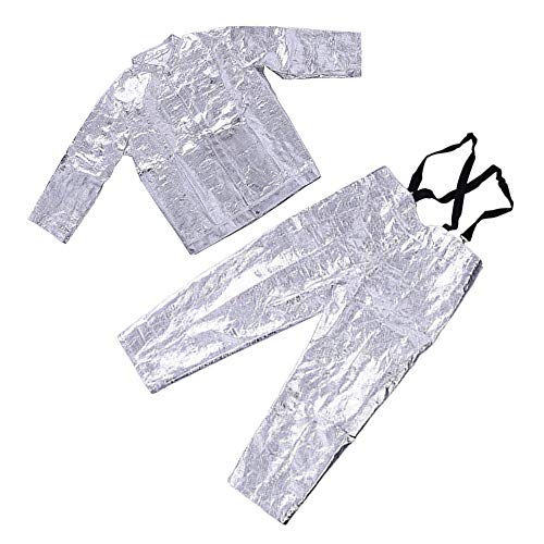 Hukoer Aluminum Foil 1000 Degree heatproof radiation proof inflaming retarding suit Full set