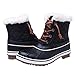 Women's GLOBALWIN 1632 BLACK GREY Snow Boots