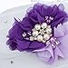 Romantic Wedding Party Bowknot Faux Pearl Flower Girl Basket with Heart Shape Decor - Purple
