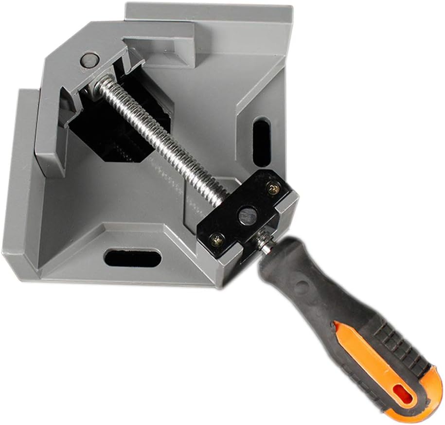 Right Angle Clamp for Leiqin, Single Handle 90° Aluminum Alloy Corner Clamp, Right Angle Clip Clamp Tool Woodworking Photo Frame Vise Welding Clamp Holder with Adjustable Swing