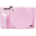 Easy Hood G7X Mark III Case, Protective Case for Canon Powershot G7X Mark III Digital Camera, Removable Lens Cover Silicone Sleeve Soft Camera Cover Rubber Protective Body Skin- Pink