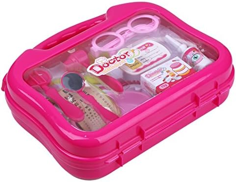 Pink Medical Kit Set Cosplay Doctor Nurse Role Play Toy Great For Parent-child Interaction, Playing With Friends, Kindergarten Tools