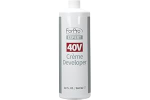 FORPRO PROFESSIONAL COLLECTION ForPro Expert 40 Volume Crème Developer for Hair Lightening, Gray Coverage & Color Deposit with Maximum Lift, 32 Fl Oz