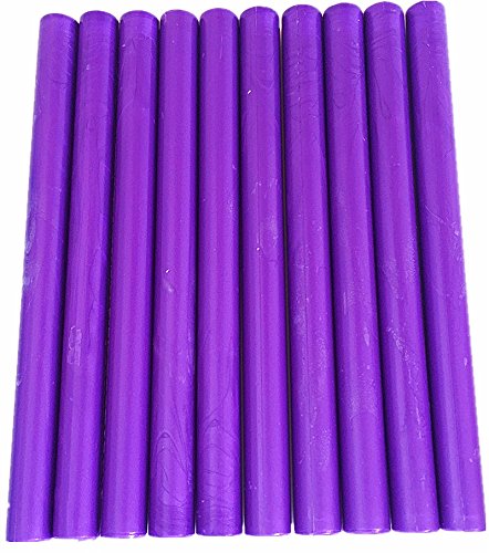 XICHEN10PCS Vintage Sealing Glue Gun Sealing Wax Wax Sticks Wax Seal Supplies a Variety of Colors (Purple)