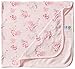 Little Me Baby Girls' Scroll Rose Blanket, Pink Floral, One Size