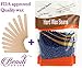 Hair Removal Hard Wax Beans Hard Body Wax Bean Brazilian Pearl Depilatory Wax European for Women Men For Facial Arm Legs 300g Beaads bag with 10pcs Wax Spatulas (Chamomile-300G)