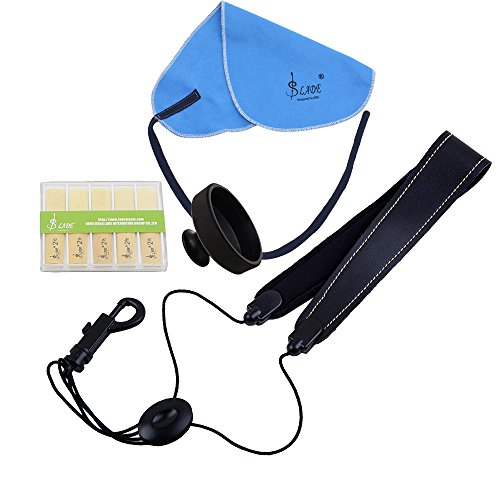 image for Mowind 4-in-1 Alto Saxophone Sax Accessory Kit Belt Cleaning Cloth Bam
