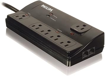 Philips SPP4061I/17 - Regleta (2160J, 1,83m, Negro, Caja de cartón): Amazon.es: Electrónica