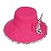 Women Wide Brim Sun Hat Summer Outdoor Foldable Beach Cap Rose Red