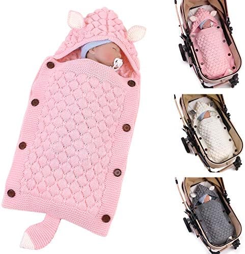 storeofbaby Baby Swaddle Blanket Double Layer Zipper Button for Newbron Photo