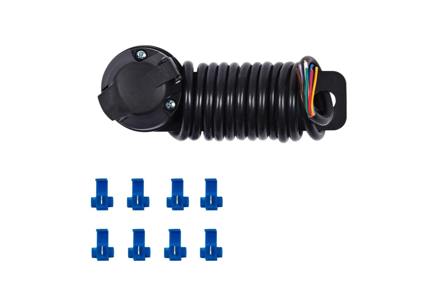 RING 12N 8-Core Single Socket Assembly With Fog Cut Out, Rubber Grommet & Connectors - Pre-Wired for Easy Fitment