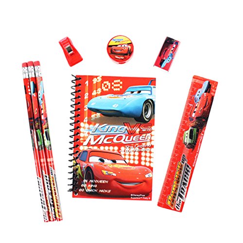 Officially Licensed Disney Pixar 8 Piece Stationery Set - The King and Lightning McQueen