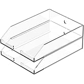 EXPUTRAN  2pcs Pack  Stackable Clear Acrylic Paper Trays, Desk File Organizer A4 Paper Holder Letter Tray&pid=njvjnjmynd - View #7