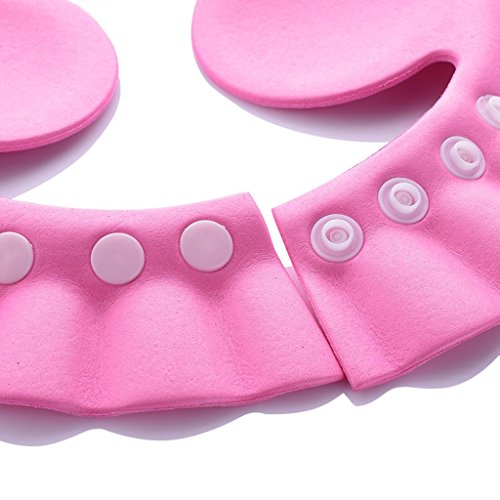 Formemory 3Pcs Baby Bath Earmuffs Shampoo Cap, Children's Safe Shampoo Shower Bathing Protection Adjustable Waterproof Bathing Cap