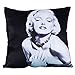 Custom Cotton Super Soft Short Plush Leaning Cushion Throw Pillow Covers Pillowslip Case,Size 17.7