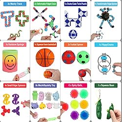 63 pcs Fidget Toy Packs, Sensory Fidget Toys Set