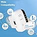 Wifi Range Extender 300Mbps Wireless Repeater Super Signal Booster 2.4GHz Amplifier With Repeater/Access Point Mode | One-Button Setup | WPS Button | Built-in Antenna | LAN Port Comply with Any Router