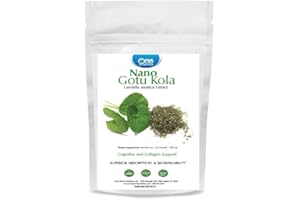 One Planet Nutrition Nano Gotu Kola Powder 8 oz (227 Servings), Gotu Kola Extract, Nano for Enhanced Absorption, Enhances Brain Function & Collagen Synthesis, Non-GMO, Vegan, Gluten-Free
