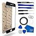 MMOBIEL Front Glass Repair Kit Compatible with iPhone 6 / 6s - 4.7 inch - Lens Screen Replacement Repair Kit - Incl. Toolkit - Black