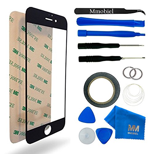 Mmobiel front glass for iphone 6 / 6s series black display touchs…