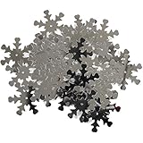 Snowflake Sequins 1" 30/Pkg-Silver