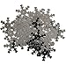 Snowflake Sequins 1" 30/Pkg-Silver primary