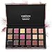 18 Colors Highly Pigmented Pressed Matte + Shimmer Eyeshadow Palette - Professional Metallic Colorful Natural Mineral Neutral Taupe Pink Red Gold Bright Sparkle Glitter Smokey Eye Shadows Makeup Cream