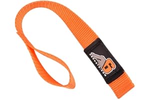 Agency 6™ Winch Hook Pull Strap - Orange - 1 INCH Wide - Heavy Duty - Made in The U.S.A