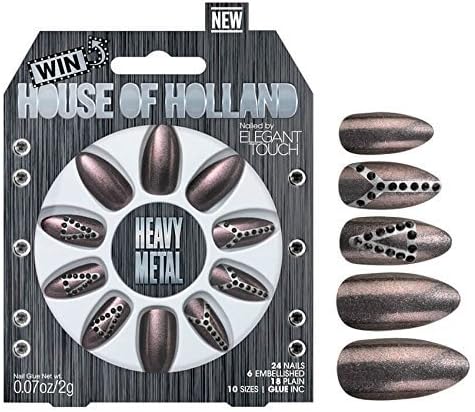 House Of Holland False Nails - Heavy Metal (24 Nails) [4016835, LL_1491]