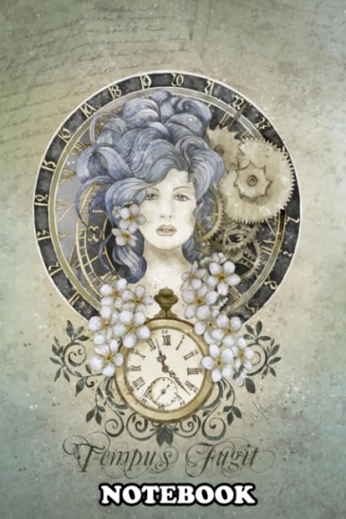Notebook: Tempus Fugit , Journal for Writing, College Ruled Size 6" x 9", 110 Pages
