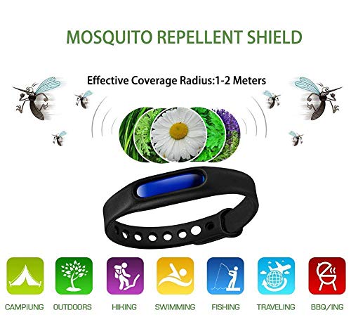 VANZO Mosquito Bracelets, Natural and Waterproof Wrist Bands for Adults, Kids, Pets (6 Pack)