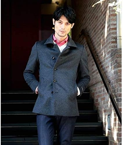 Amazon ミッシェルクランオム Michel Klein Homme コート Nello Gori ビーバー ダークグレー 52 コート ジャケット 通販