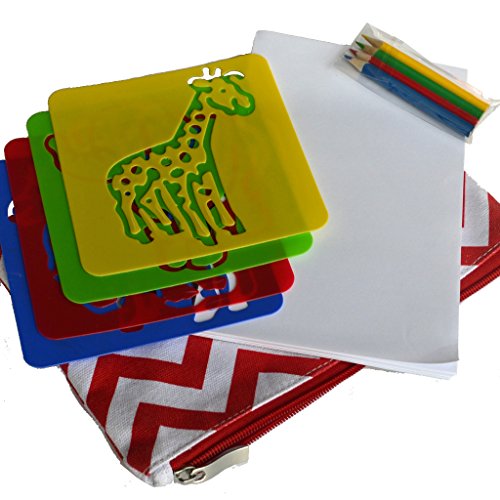 Zoo Animal Stencil Fun