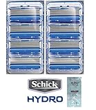 Schick Hydro5 Refill Blade Cartridges, 8 Count (2 Packs of 4) (Unboxed) w/ Free Loving Care Conditioner Packette