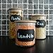 SuperChalks Premium Chalkboard Labels - Fantastic for Labeling Jars - 48 Pack