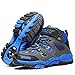 AShion Kids Hiking Shoes Walking Snow Boots Antiskid Steel Buckle Sole Winter Outdoor Climbing Cotton Sneaker
