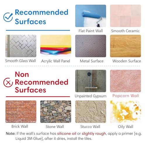 COMSTICKC 3D Adhesive Red Brick Wall Panels, 30 x 30 cm, PVC Self-Adhesive Wall Panels 3D Stone Decoration for Kitchen, Bathroom, Balcony