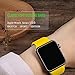 BOTOMALL Compatible With Iwatch Band 38mm 40mm 42mm 44mm Classic Silicone Sport Replacement Strap Bracelet for Iwatch all Models Series 4 Series 3 Series 2 Series 1 (pollen yellow,38/40mm S/M)