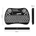 YAGALA Backlit Mini Wireless Keyboard with Touchpad 2.4G Rechargeable Backlit Handheld Remote Control Keyboard and Mouse Combo with Multimedia Keys for Android TV Box, PC, PAD, Smart TV, X-Box, HTPC
