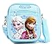 GoodyPlus Disney Frozen Elsa and Anna Detachable Lanyard Messenger Shoulder Bag, Snow Blue, Medium
