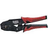 Klein Tools 3005CR Wire Crimper Tool, Ratcheting Insulated Terminal Crimper for 10 to 22 AWG Wire