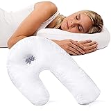Bluelover Algodón De Los PP En Forma De U Almohada Blanco Lado ...