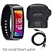 Gear Fit Charger With HD Screen Protector, [R350], AnoKe Replacement Portable Charging Docking Station Cradle Dock + Micro USB Data Charging Cable For Samsung Galaxy Fit R350 Dock+SP