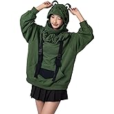 Cosfun Frog Hoodies Cute Animal Hoodie Froggy Oversized Pullover Sweatshirt Hoody Thickness Cotton