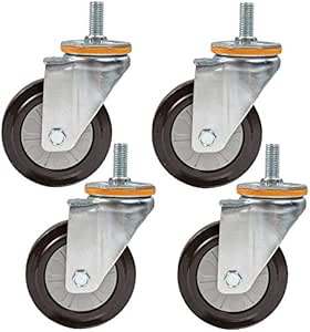 Schluckenw 4 Ruedas giratorias, Ruedas de Transporte con Freno, Freno