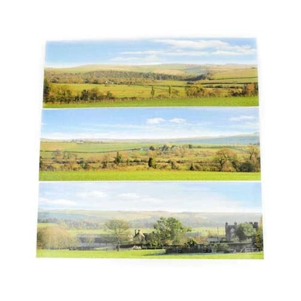 Gaugemaster GM752 Countryside Small Photo Backscene (1372x152mm)