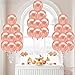 Rose Gold Balloons Party Decorations – Pack of 50, 12 Inch | Rose Gold Party Balloons For Birthday, Graduation, Baby Shower, Engagement, Weddings | Rose Gold Metallic Balloons for Bachelorette Party